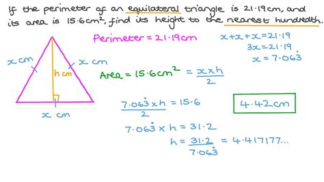 Area Equation Of Equilateral Triangle