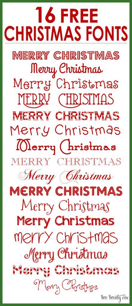 16 Free Christmas Fonts for Your Holiday Designs