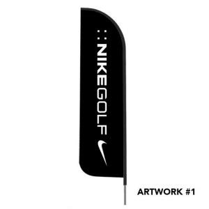 "Nike Golf" Logo Printed Feather Flag | Peak Banner