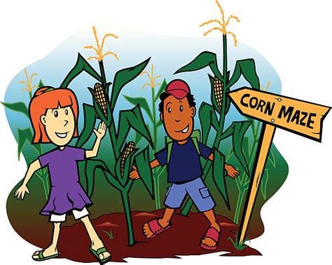 Royalty Free Corn Maze Clip Art, Vector Images & Illustrations - iStock