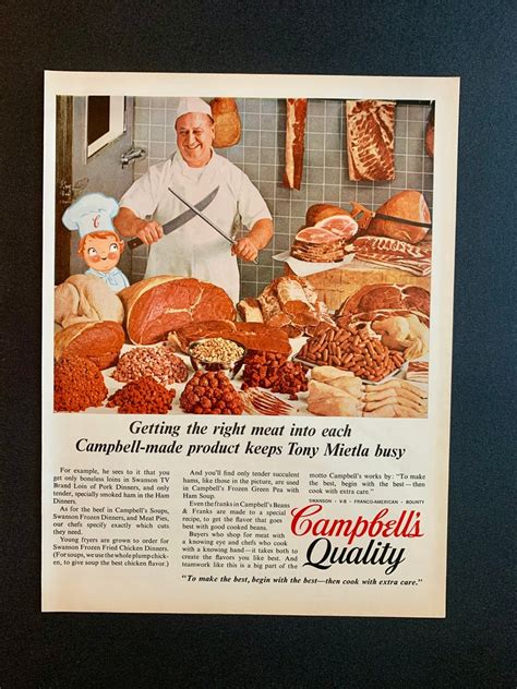 Vintage Campbells Soup Ads Several Styles 1950s and - Etsy