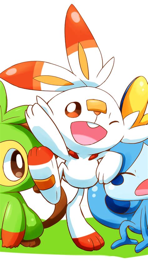 #332663 Grookey, Scorbunny, Sobble, Pokemon Sword and Shield phone HD Wallpapers, Images ...