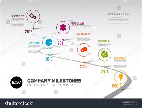 244.453 Infographic vector timeline: immagini, foto stock e grafica vettoriale | Shutterstock