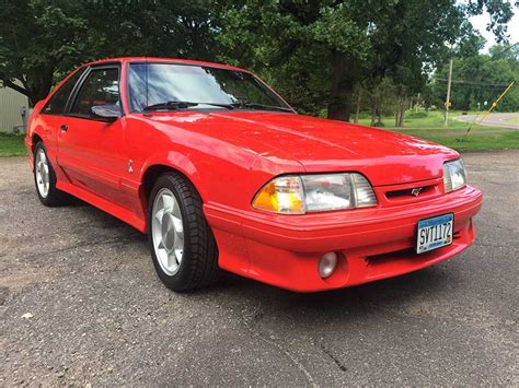 3rd generation red 1993 Ford Mustang Cobra SVT [SOLD] - MustangCarPlace