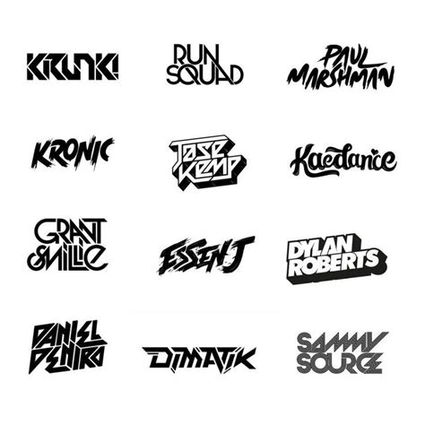 techno dj logo - Google Search | Text logo design, Logo design typography, Dj logo