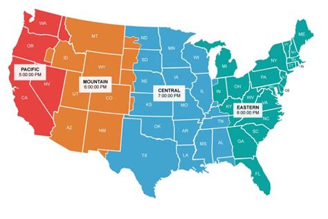 Time Zone Map For The Usa - 2024 Schedule 1