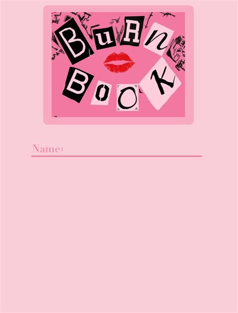 Mean Girls Burn Book Clipart