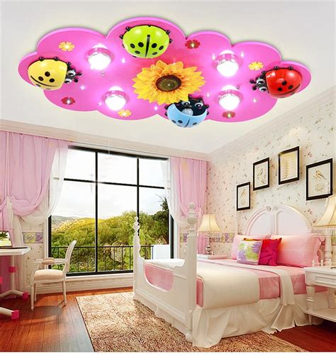 Children's room lights boys and girls LED ceiling light creative cartoon beetle bedroom lamp ...