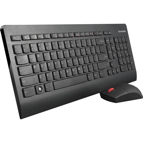 Lenovo Ultraslim Wireless Keyboard and Mouse 0A34032 B&H Photo