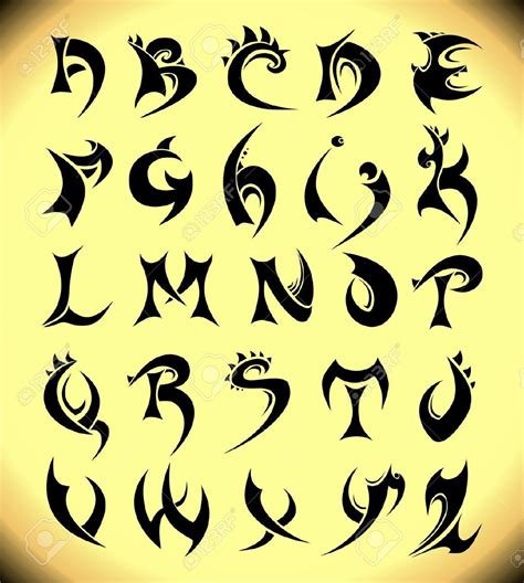 Gothic Alphabet. Vector Royalty Free Cliparts, Vectors, And Stock ... Alphabet Design, Gotisches ...