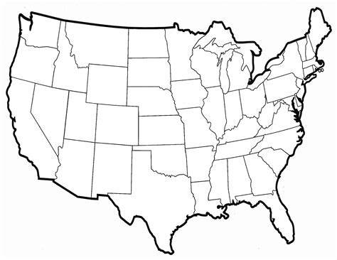 Blank Us Political Map - ClipArt Best