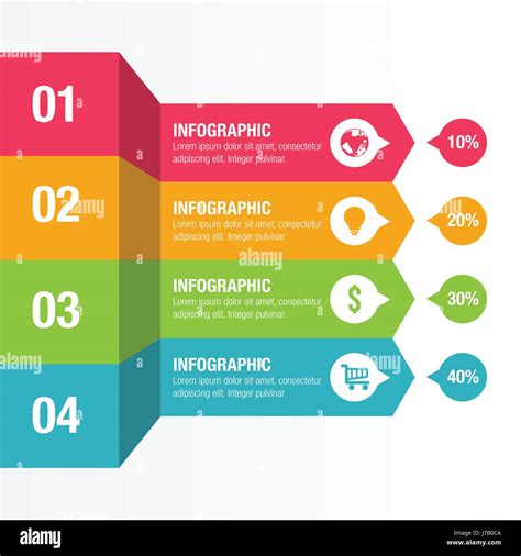 Colorful Horizontal Infographic Template Stock Vector Image & Art - Alamy