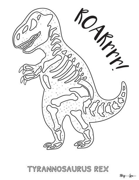 Terrifying T Rex Coloring Pages For Kids | Skip To My Lou | Dinosaur coloring pages, Dinosaur ...