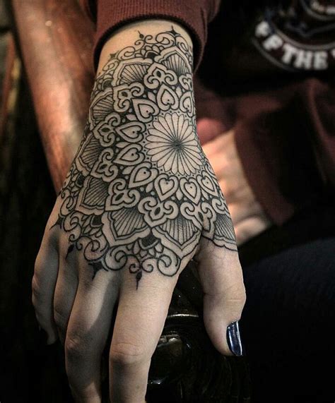 Mandala Hand Tattoo