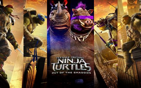 Teenage Mutant Ninja Turtles (TMNT 2) 2016 Out of the Shadows HD Desktop, iPhone & iPad Wallpapers