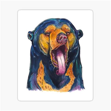 "SUN BEAR " Sticker by imynagle | Redbubble