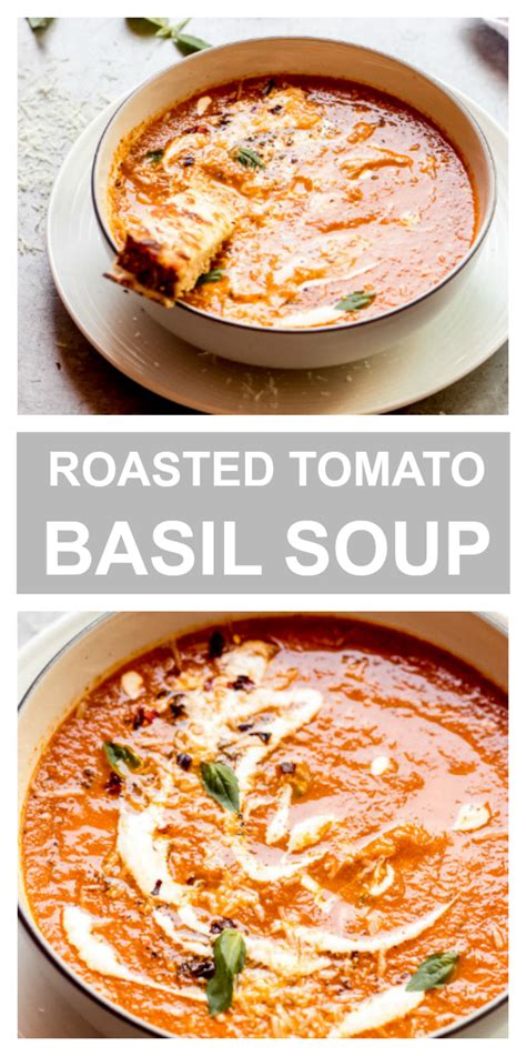 Ina Garten's Roasted Tomato Basil Soup - Little Broken