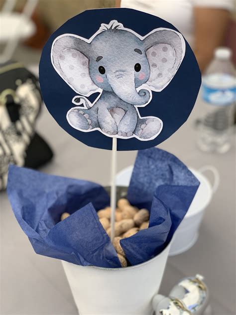 Boy baby shower | Elephant baby shower boy, Elephant baby shower centerpieces, Elephant baby ...