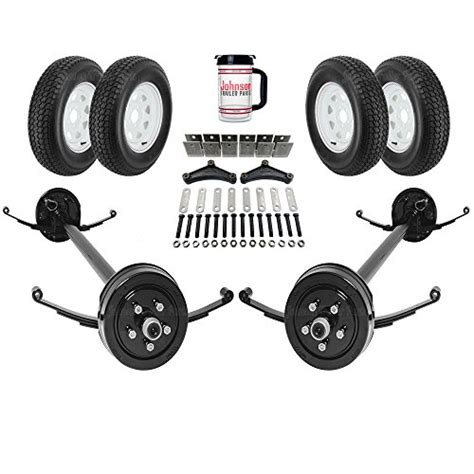 Unbelievable! Get Your 3500 Lb Trailer Axle Kit with Tires Now and Make Your Road Trips Much Easier!