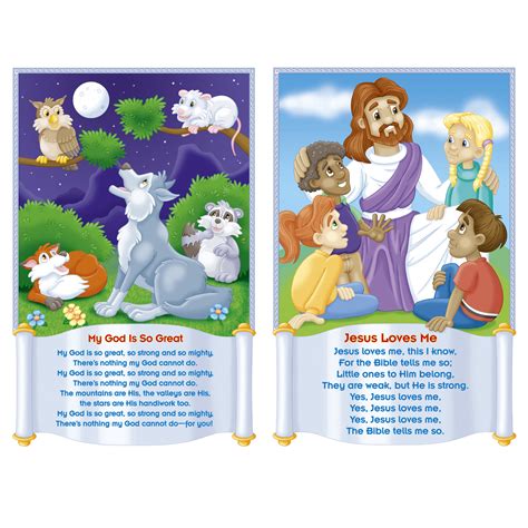 Children's Bible Songs Charts | The Teachers' Lounge®