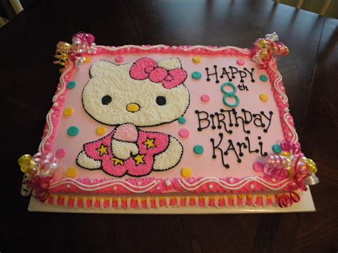 Hello Kitty Sheet Cake