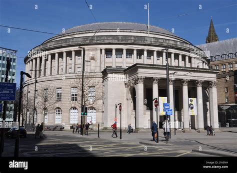 Central Library, St Peters Square, Manchester, UK Stock Photo - Alamy