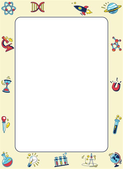 Science Borders - 10 Free PDF Printables | Printablee