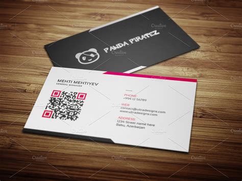 Clean QR Code Business Card #4 | Creative Daddy