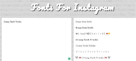 Best Fonts for Instagram Bio - Download Instagram Bio Font