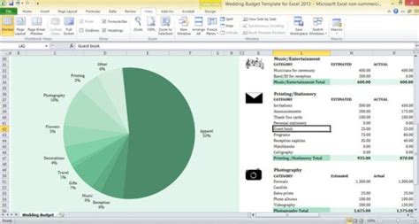 Wedding Budget Template for Excel