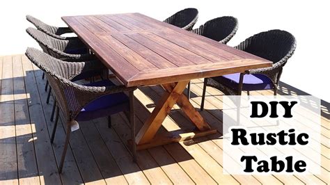 Diy Outdoor Wood Dining Table | Brokeasshome.com