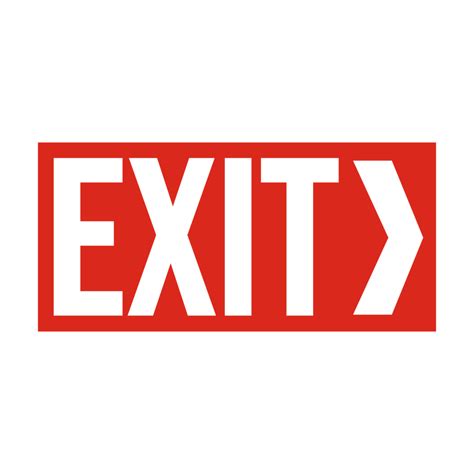 Exit Sign Symbol on Transparent Background 17178076 PNG