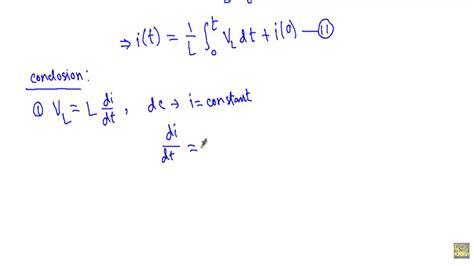 Equation Of Current Through An Inductor