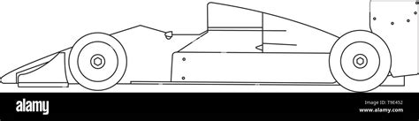 Race Car Drawing Side View