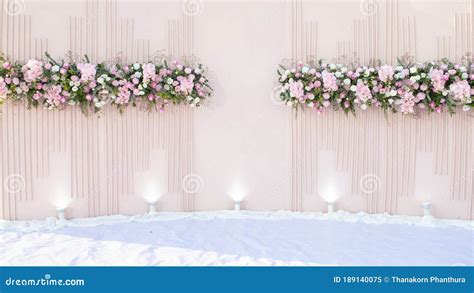 Pink Wedding Flower Background and Wedding Decoration Stock Image - Image of copy, pastel: 189140075