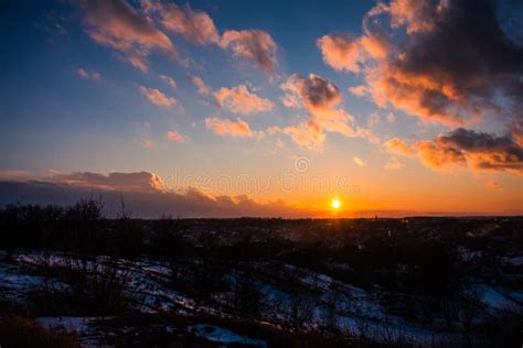 Cloudy sky in evening stock image. Image of landscape - 88354109