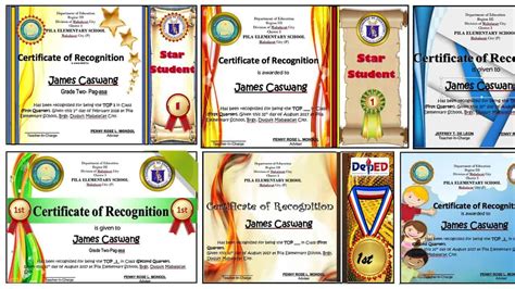 Editable Deped Certificate Of Recognition Template Select any certificate of recognition ...