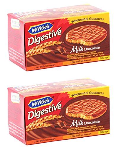 McVitie's Digestive Milk Chocolate Biscuit, 200g (Pack of 2) : Amazon.in: Grocery & Gourmet Foods