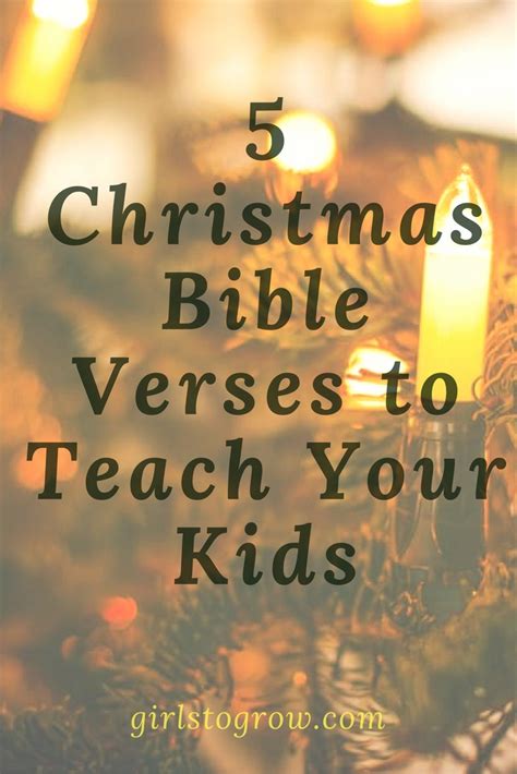 Girls to Grow: 5 Christmas Bible Verses to Teach Your Kids