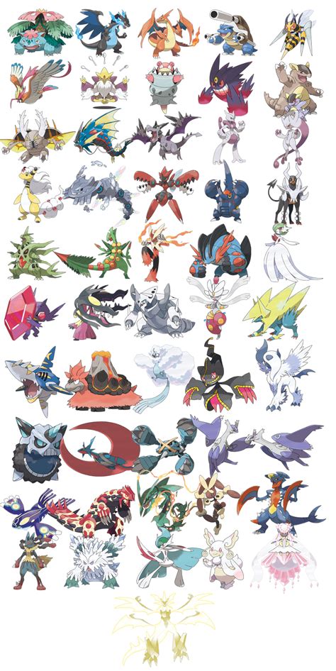 All Pokemon That Can Mega Evolve In Omega Ruby - PELAJARAN