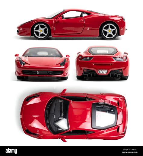 Ferrari side view on white Cut Out Stock Images & Pictures - Alamy