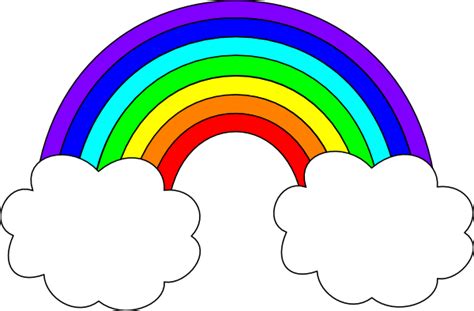 Rainbow with Clouds Clip Art | rainbow with clouds clip art | Rainbow clipart, Clip art, Rainbow