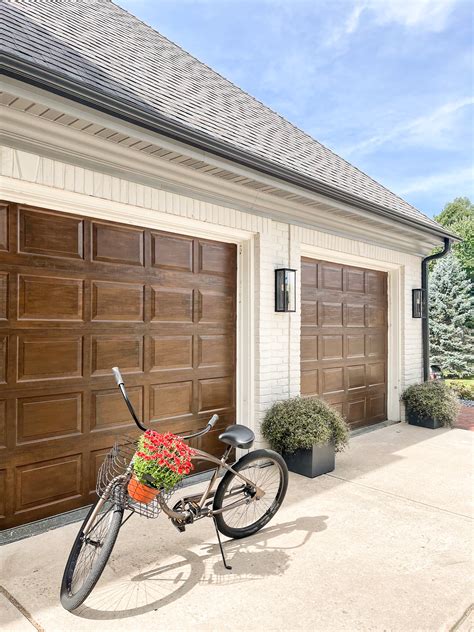 DIY Faux Wood Garage Door