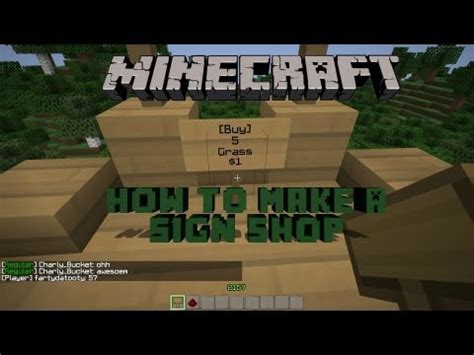 How To Make A Shop Sign In Minecraft - Shop Poin