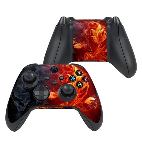 Microsoft Xbox Series X Controller Skin - Flower Of Fire by Gaming | DecalGirl