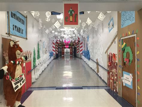 Magical North Pole-themed Hallway Decor