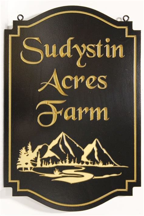 Farm signs, ranch signs, carved wood farm signs, carved wood ranch signs | Wood cabin signs ...