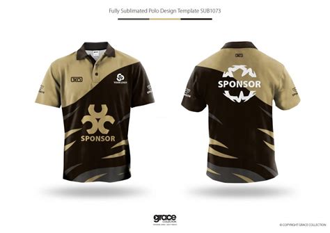 Sublimated Short Sleeve Polo Shirt – Template Design – AKL Industries