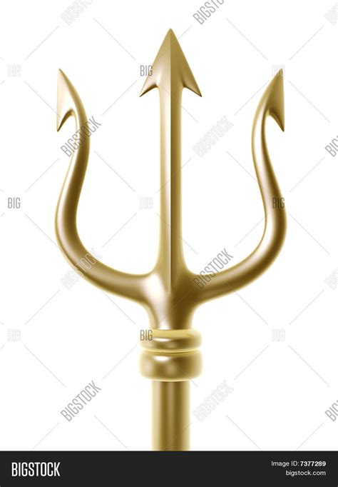 Golden Trident Image & Photo | Bigstock