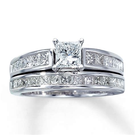 Princess Cut Diamond Wedding Ring Sets - Wedding and Bridal Inspiration